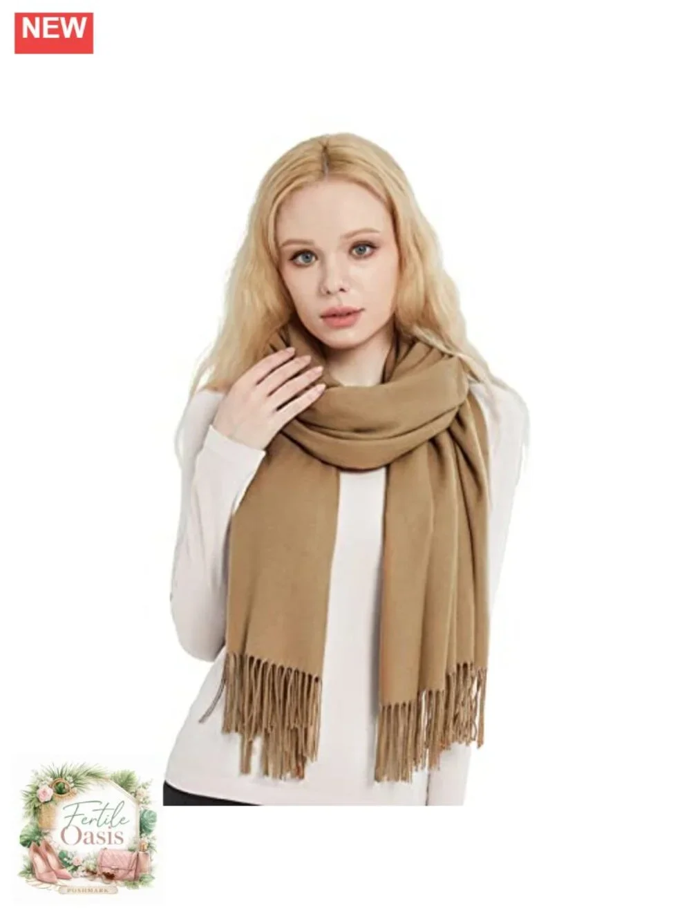 Soft Pashmina Shawl Wrap for Women, Wedding Bridesmaid Scarf, 27x78 Inches,